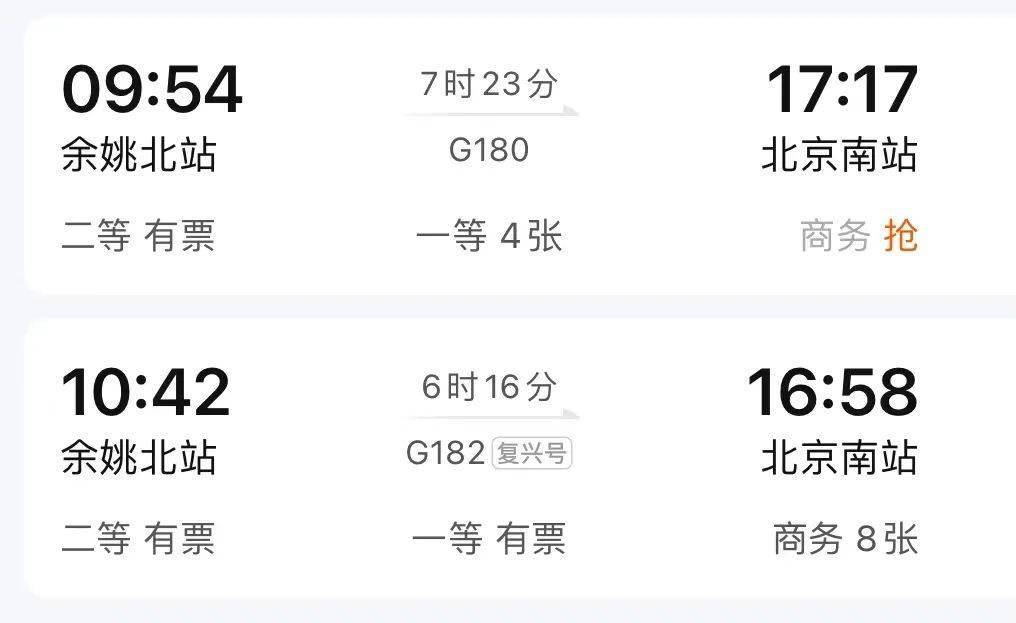 即日起至3月12日,高铁余姚北站部分班次有新变化!_宁波_方向_旅客