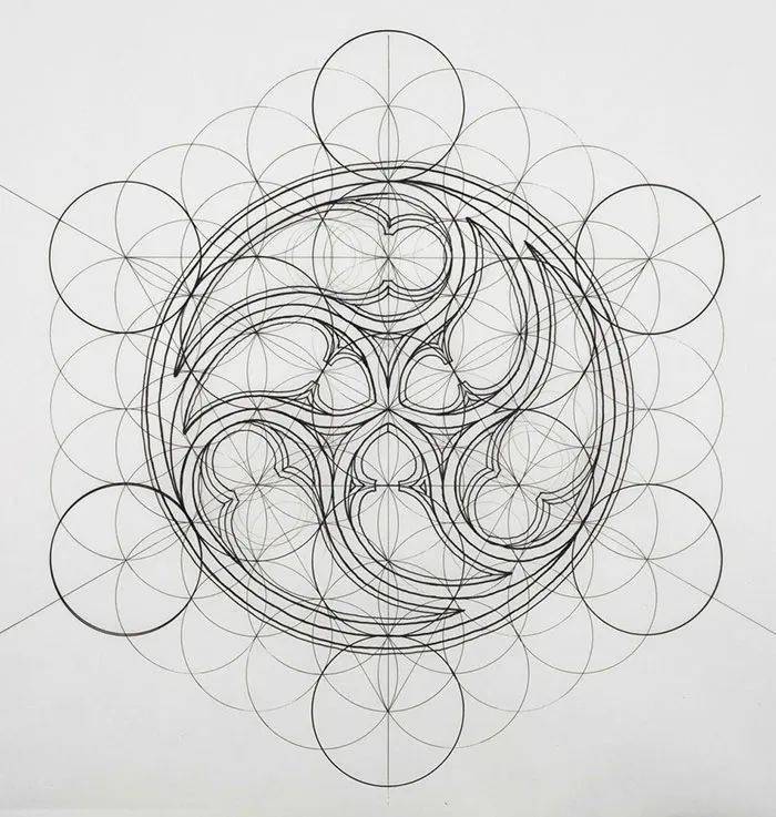 理工男花40年时间,用圆规画1000张画,网友:太浪漫了!