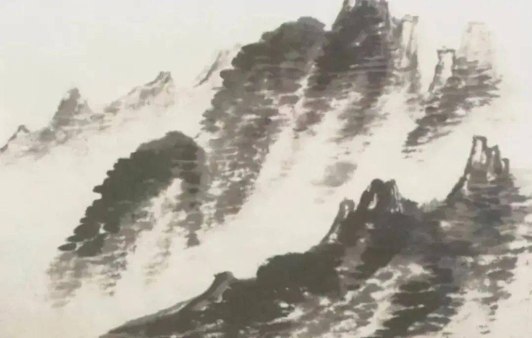 在山水画中各种墨法的运用也很重要.