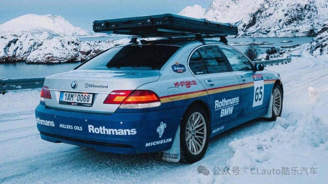 最经典的宝马7系搭配最经典的rothmans涂装,越野穿越北极圈可还行?