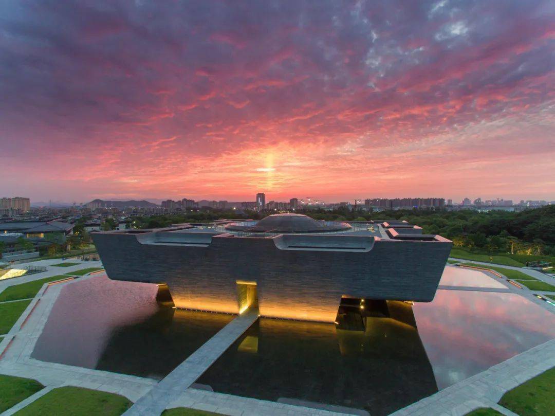 大禹陵08嘉善水利陈列馆位于长三角生态绿色一体化发展示范区嘉善县