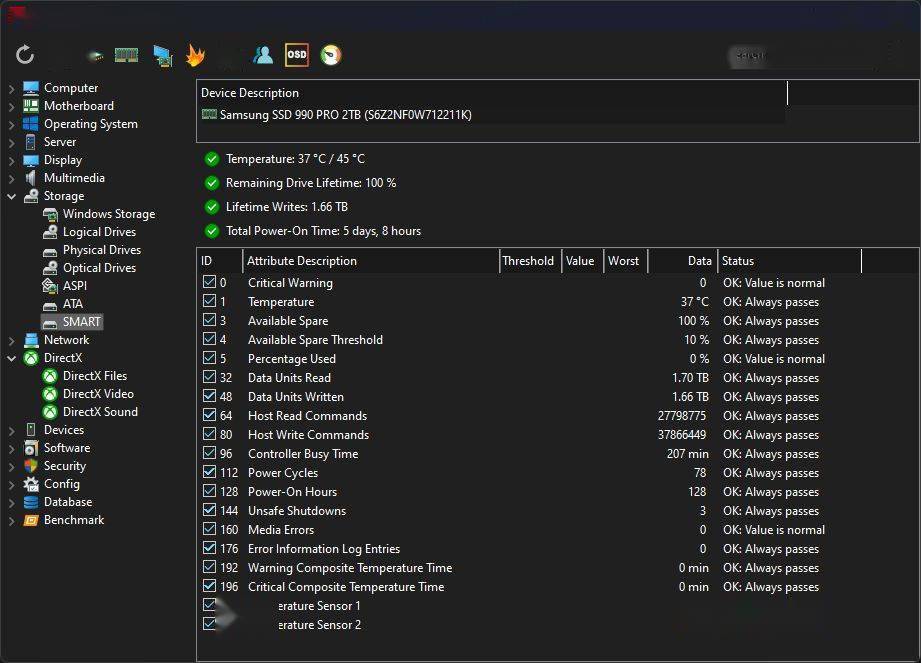 aida64720发布引入3种深色模式增强传感器监测