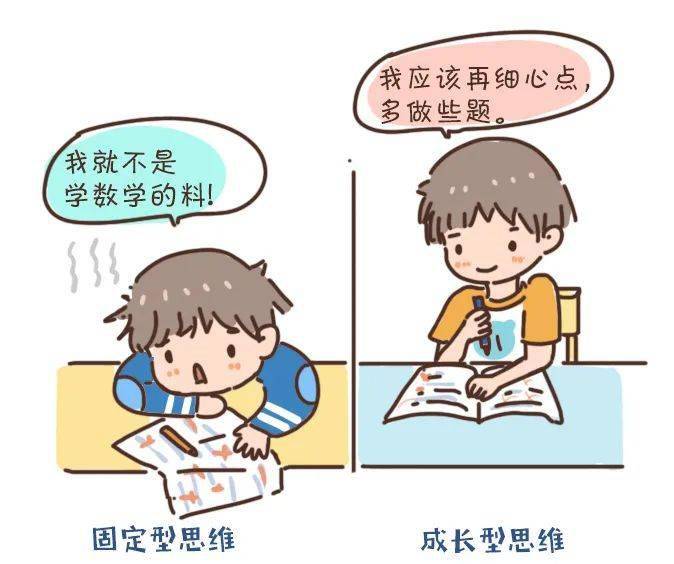 固定型思维的孩子,认为自己的智力和能力是一成不变的,往往害怕失败