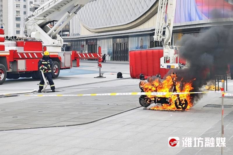 集中销毁潍坊消防上演安全打假记