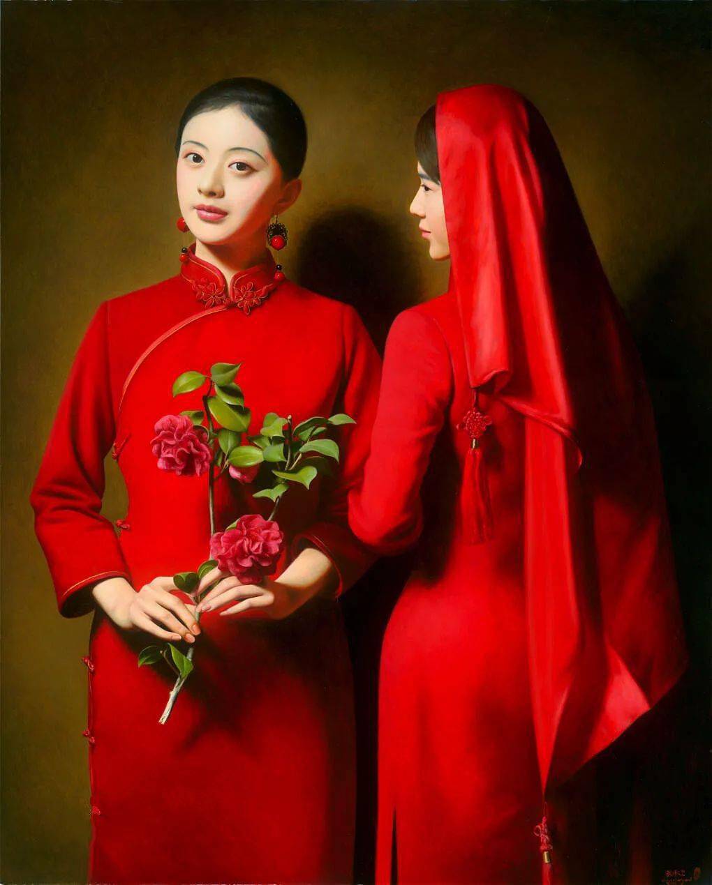 他以专业第一考入中国美术学院把张爱玲经典小说画成油画笔下少女活色