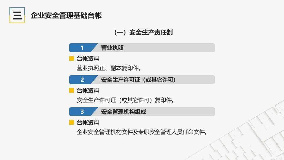如何建立安全管理基础台账专题培训ppt