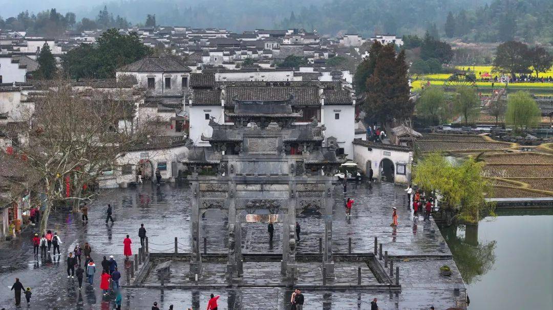 春游江淮丨烟雨徽州,领略春季里西递村的雨中风情_细雨_旅游_黟县