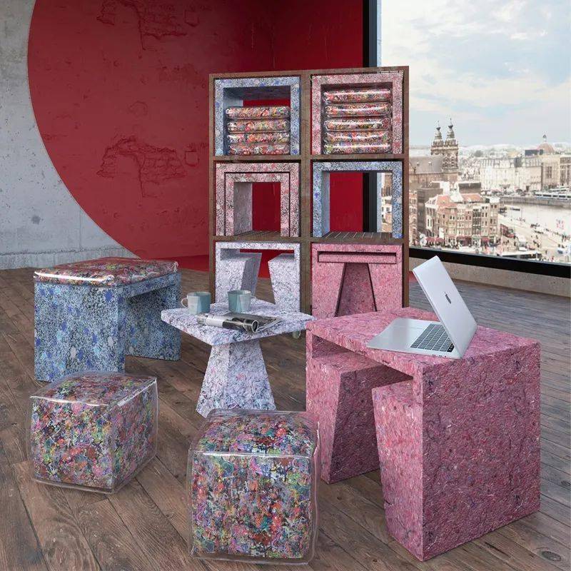 re-puzzle 推出了具有生态意识的家具系统,将可持续性与多功能内饰的