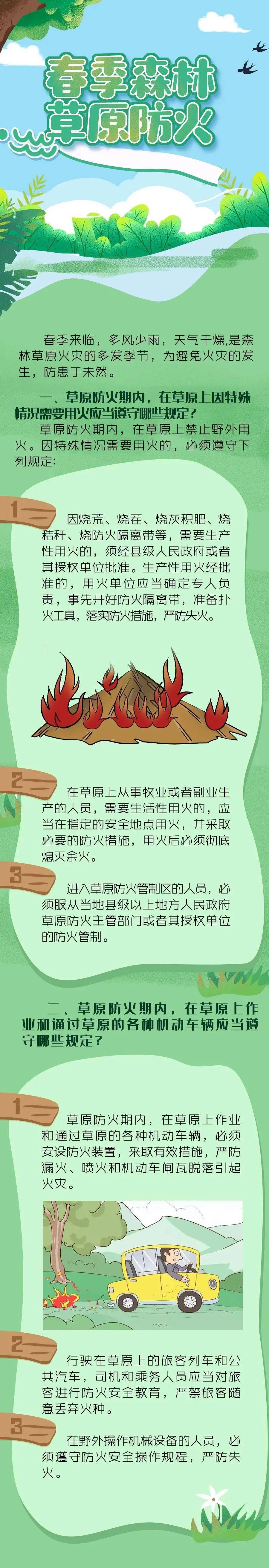 春季森林防火春季森林草原防火这些知识请掌握