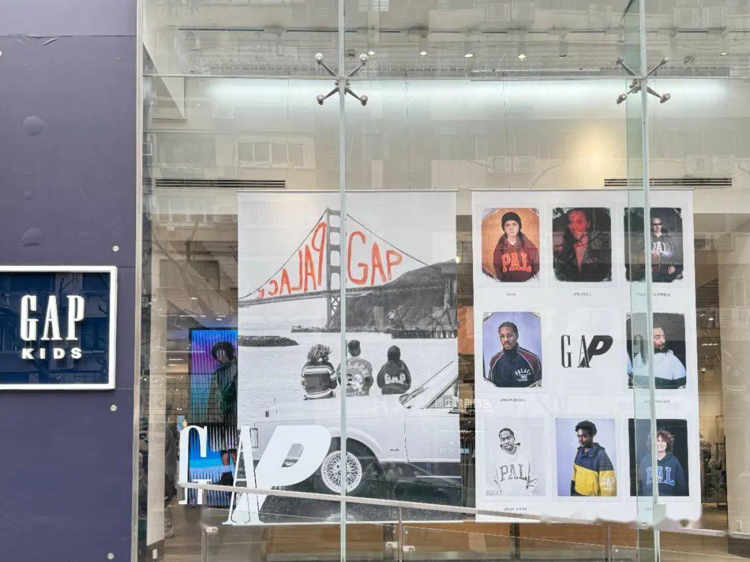今天南京西路又现排队gap携手滑板品牌palace重磅推出联名系列