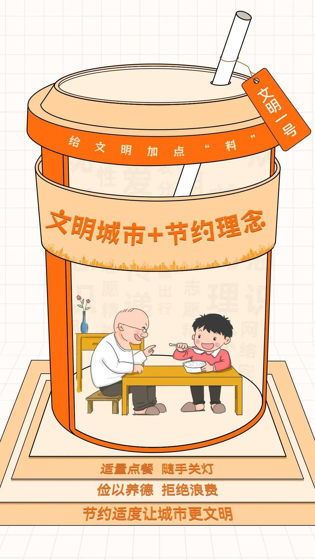 ​【创建全国文明城市】公益广告:节约,适度,让城市更文明!_来源