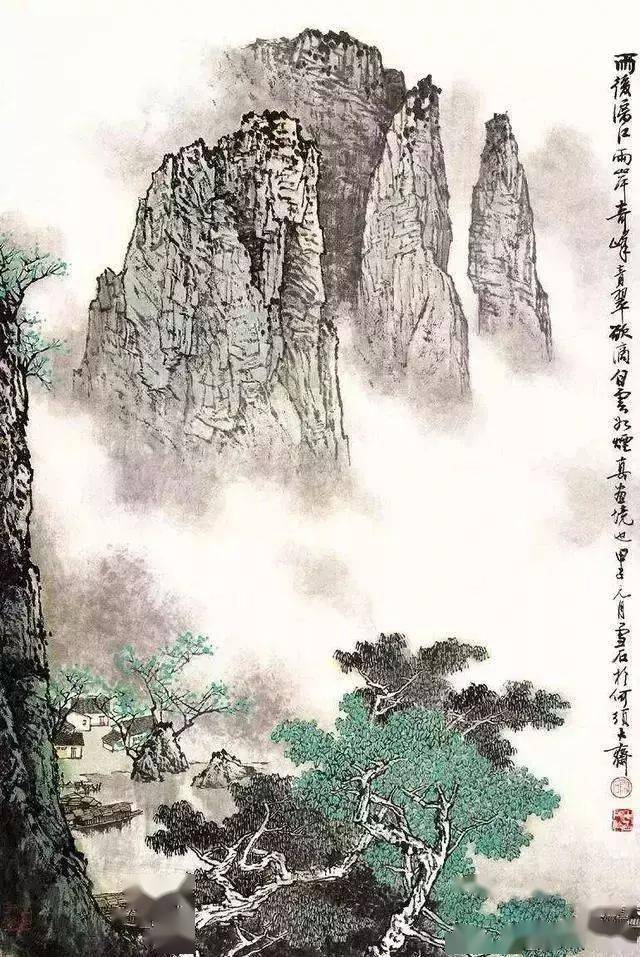 国画名家画里的漓江美不胜收