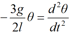 可得由角动量定理,力矩等于角动量的时间导数这个模型不是简单的单摆