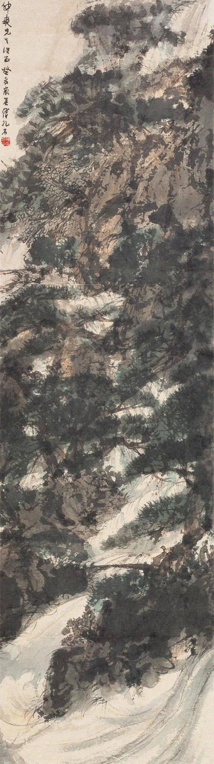 国画大师傅抱石精品山水画100幅高清大赏