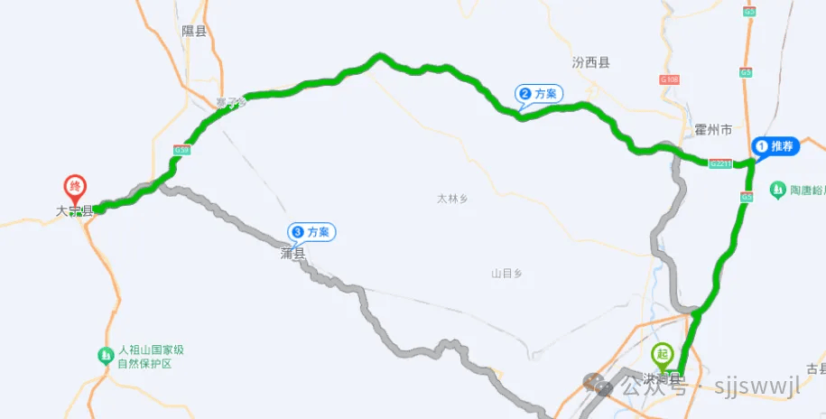 307国道全程线路图山西图片