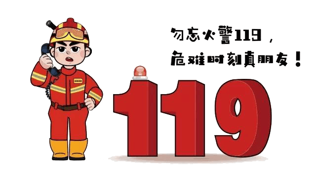 4,冷静地回答"119"通信人员的提问.