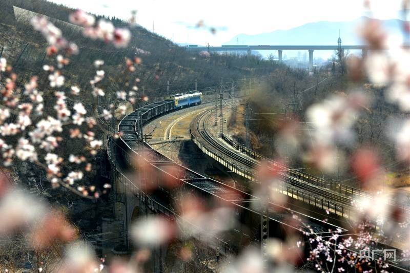 运煤列车穿行山间(武根成 摄)近日,在石太铁路山西阳泉市娘子关段