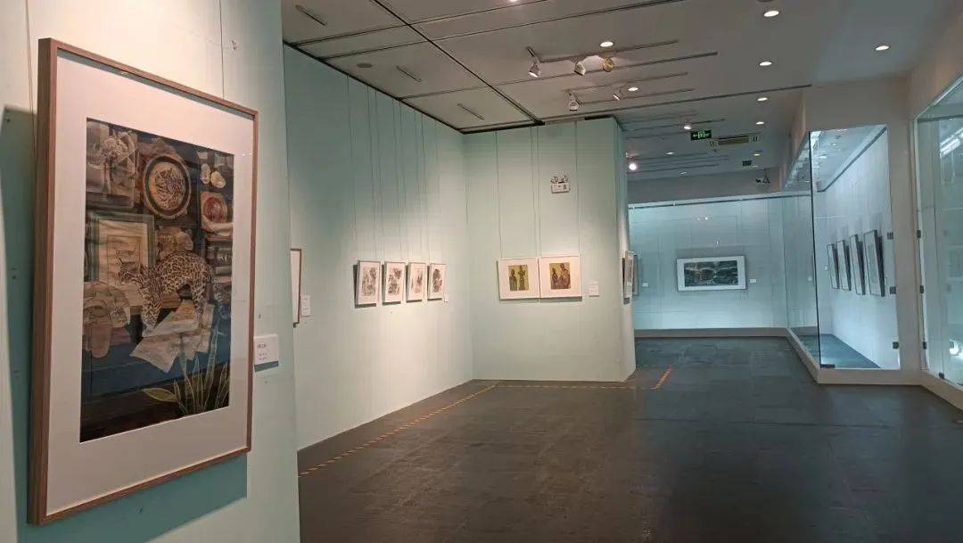 展览现场春天的故事上海中国画院名家作品展走进嘉定
