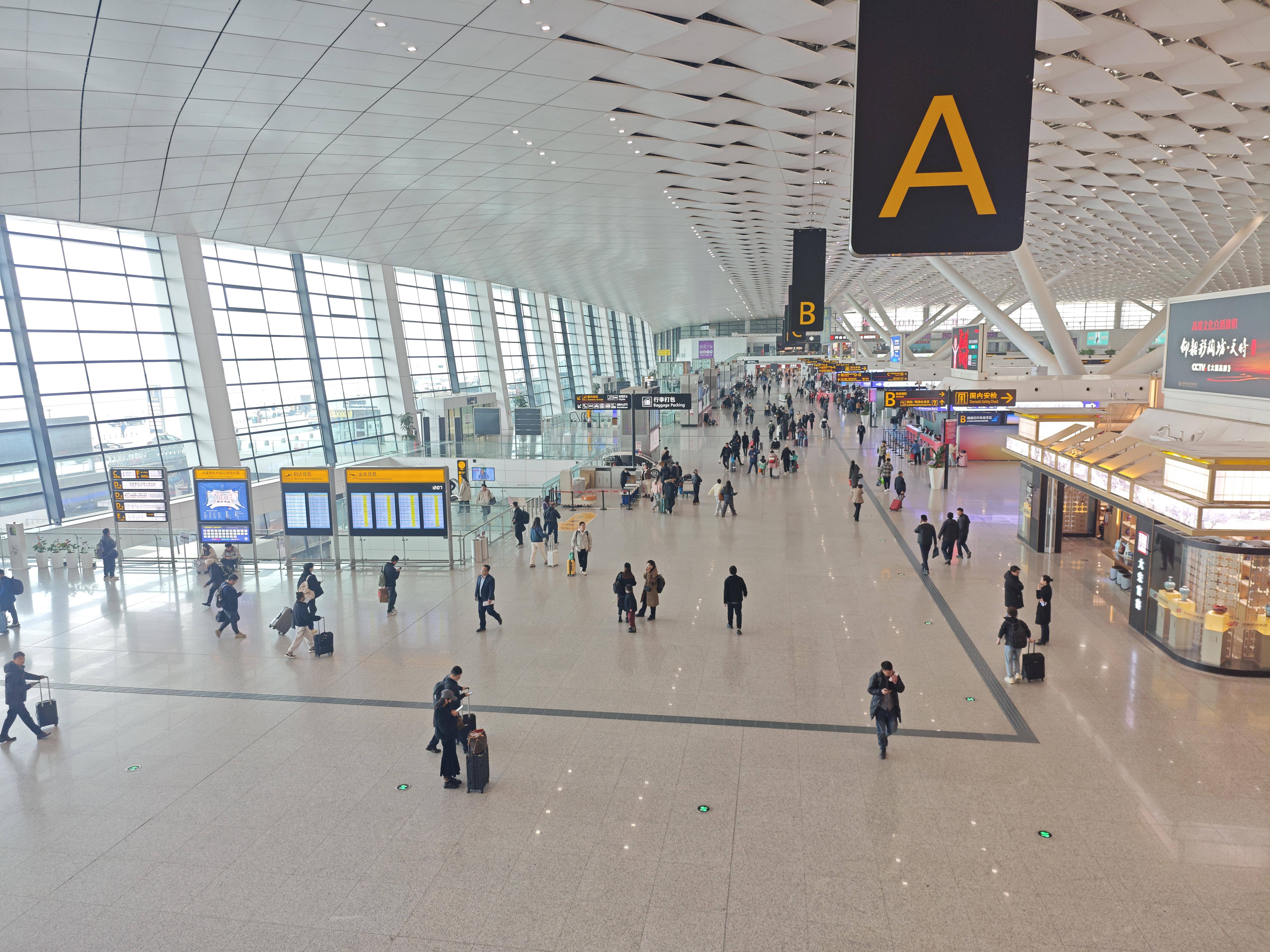 郑州机场内部图片