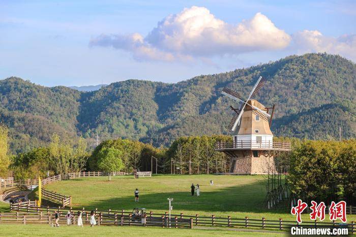 走进江西芦溪仙凤三宝园花海草原绿树成荫春光美