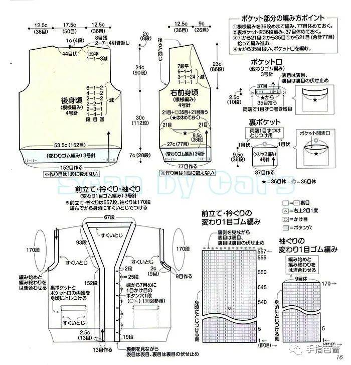 大人马甲织法图解图片