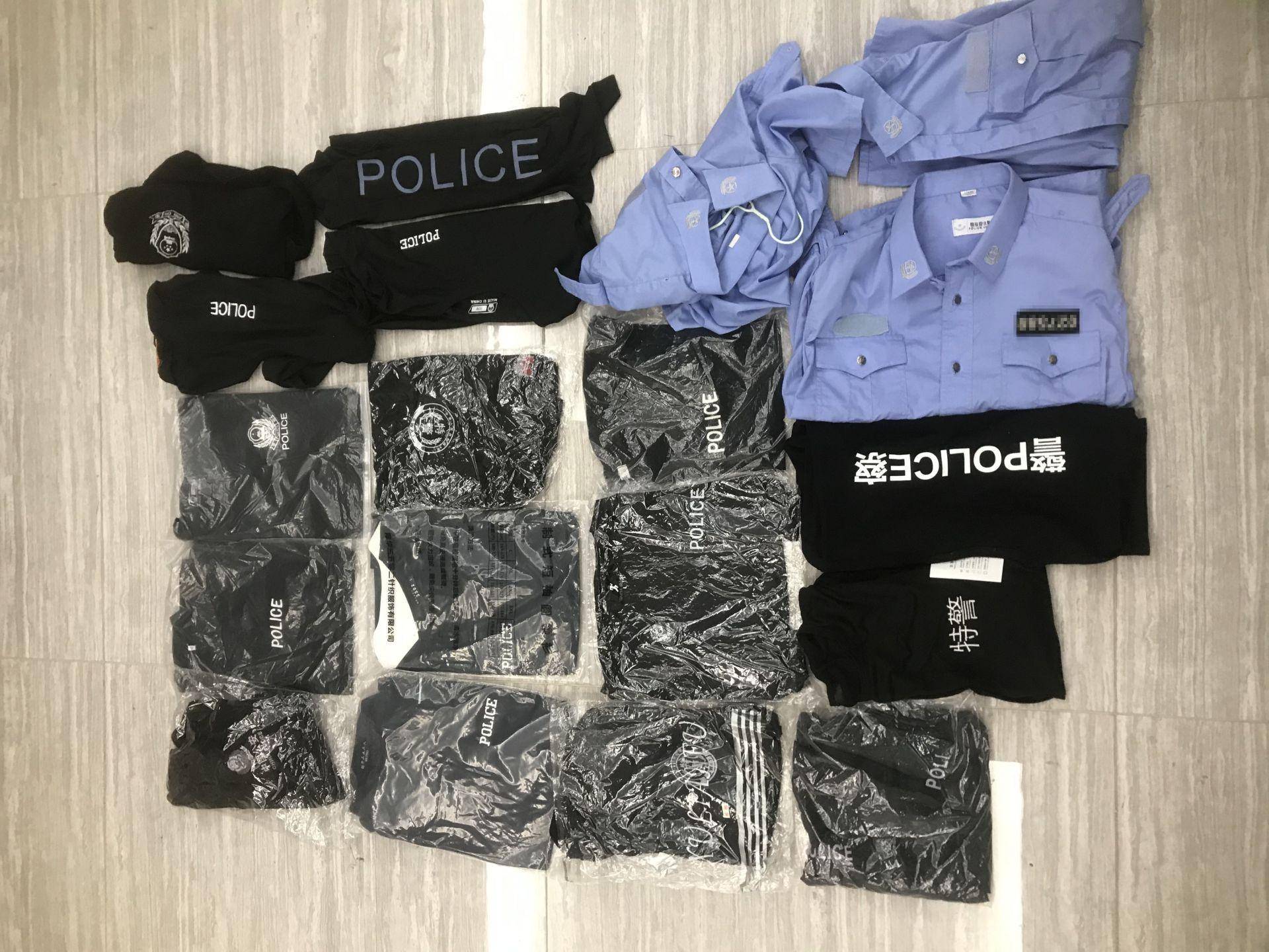 警服夏单裤图片