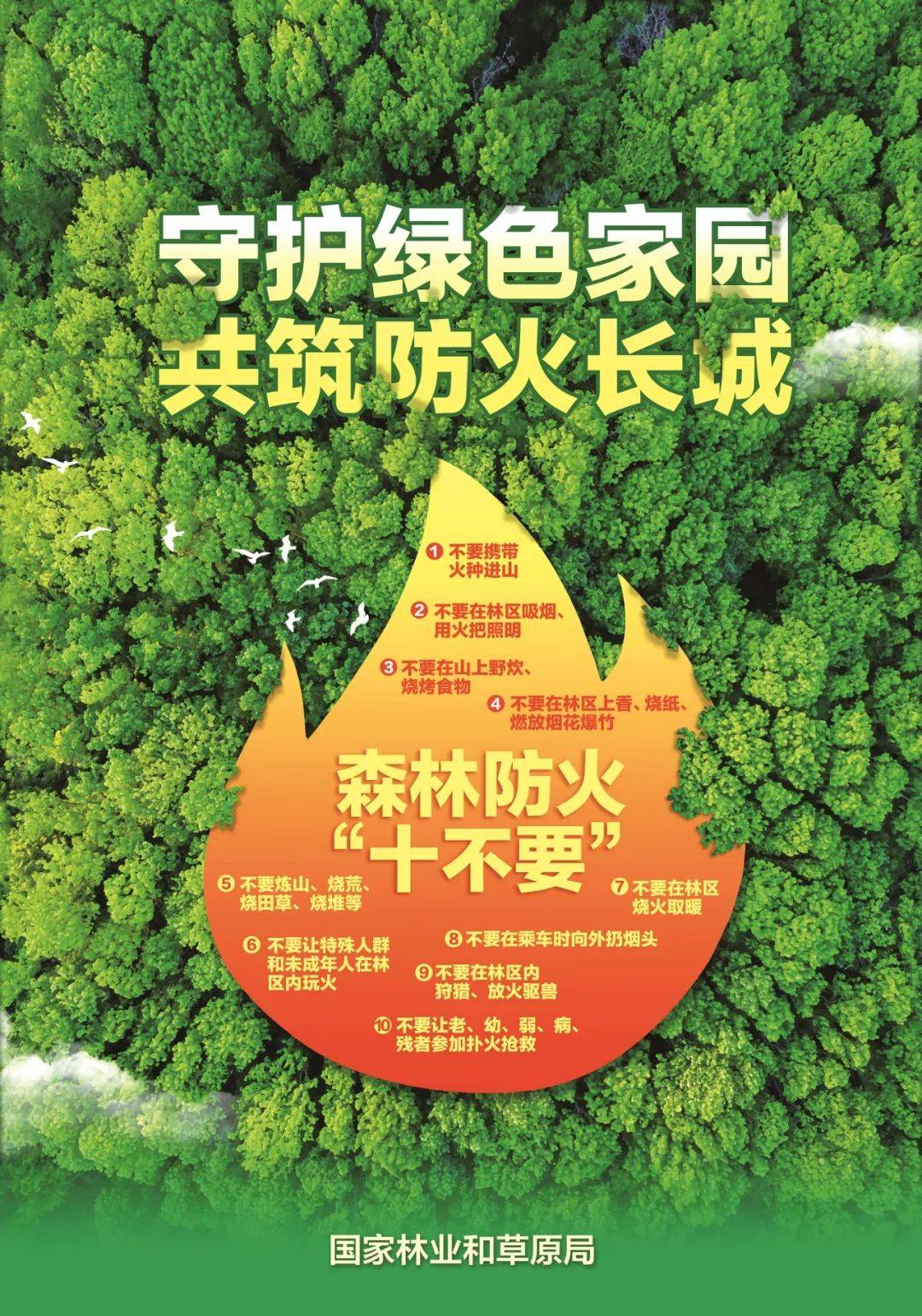 清明节提示森林防火十不要