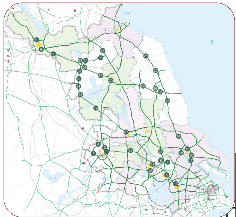 江苏高速公路网络图图片