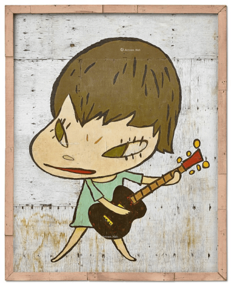 其中,奈良美智《无题》尺幅宏大,包裹观者视野,有如向观众发出邀请