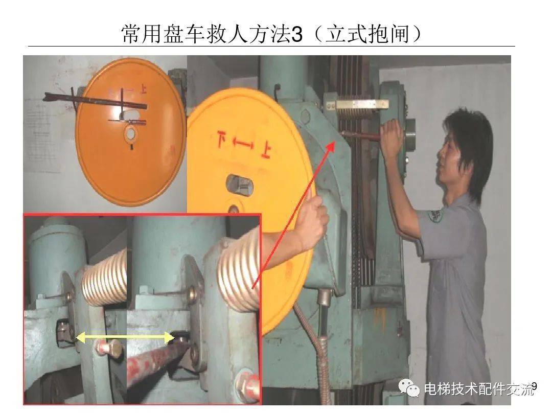 电梯松闸盘车教程图文图片