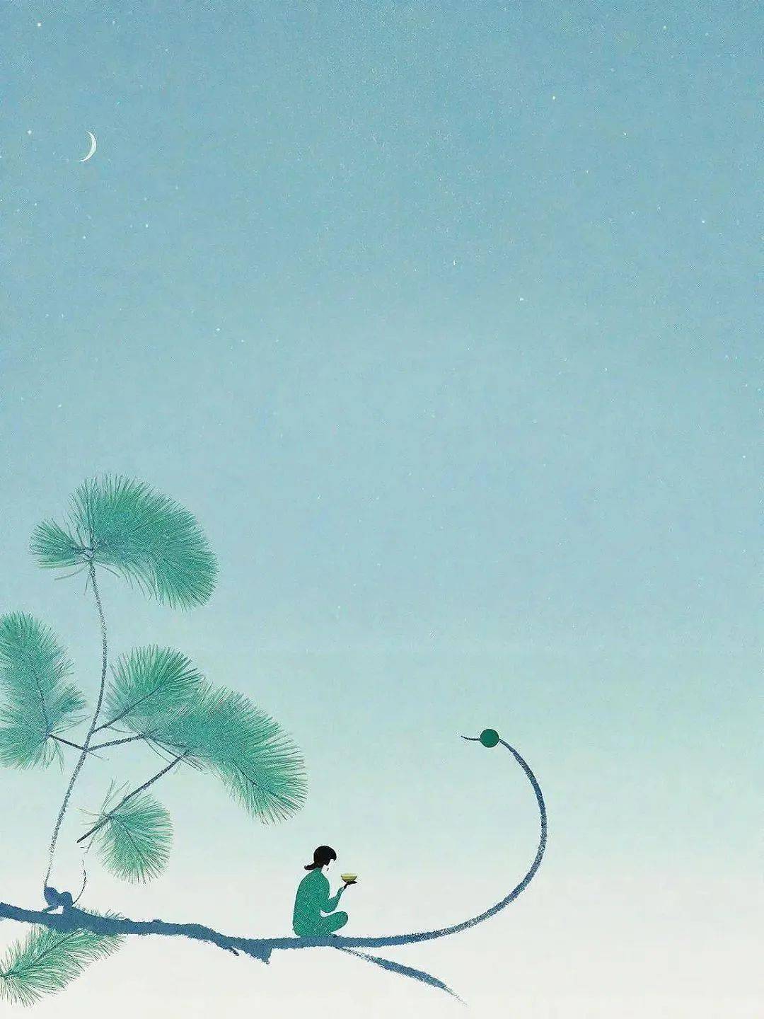 这组小画,简简单单,养眼静心!