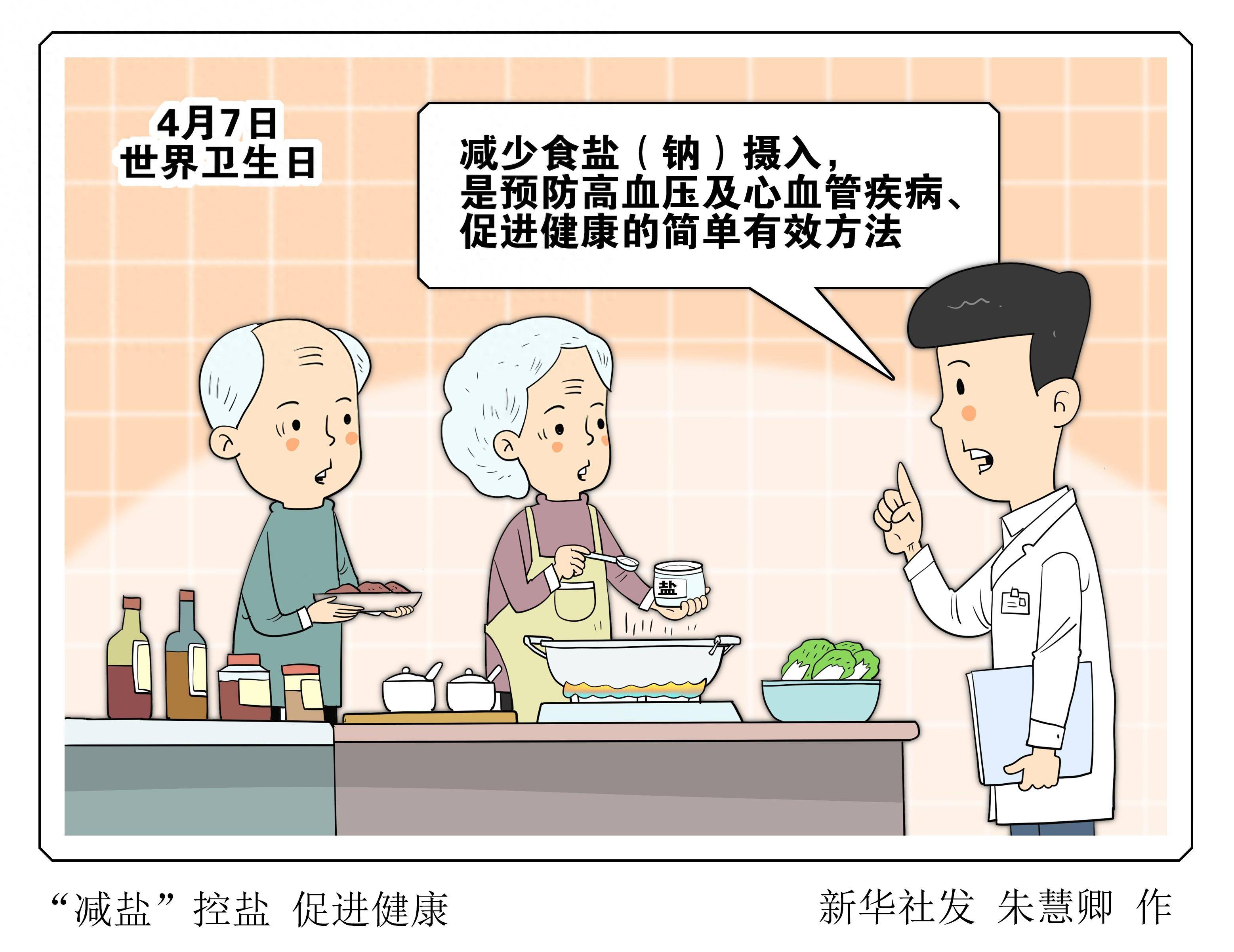 (图表·漫画)减盐控盐 促进健康