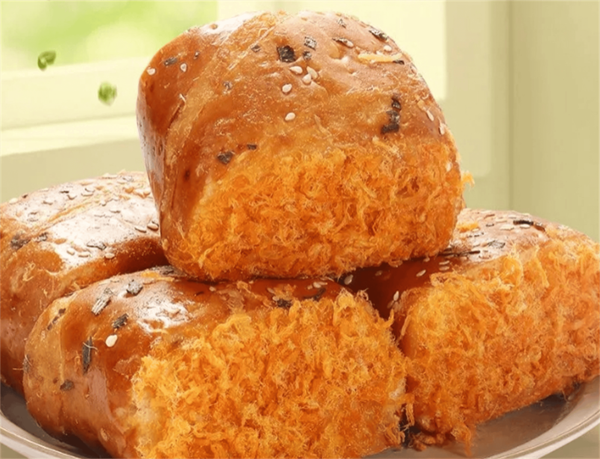 香葱肉松卷:咸香酥脆,营养美味,是你的最佳选择!