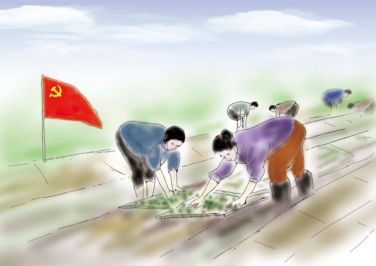 农民种地图片漫画图片