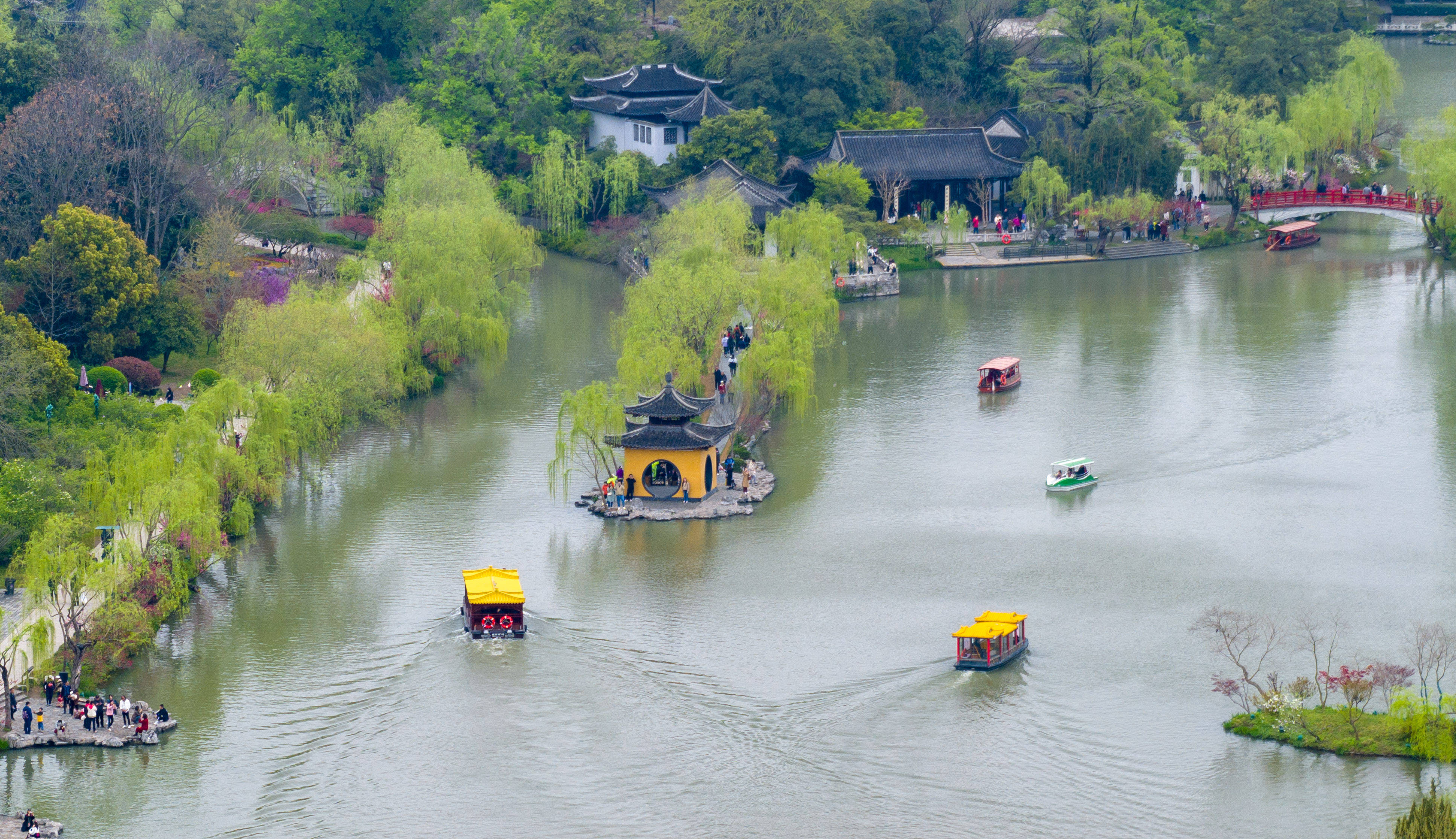 江苏扬州:瘦西湖春景如画