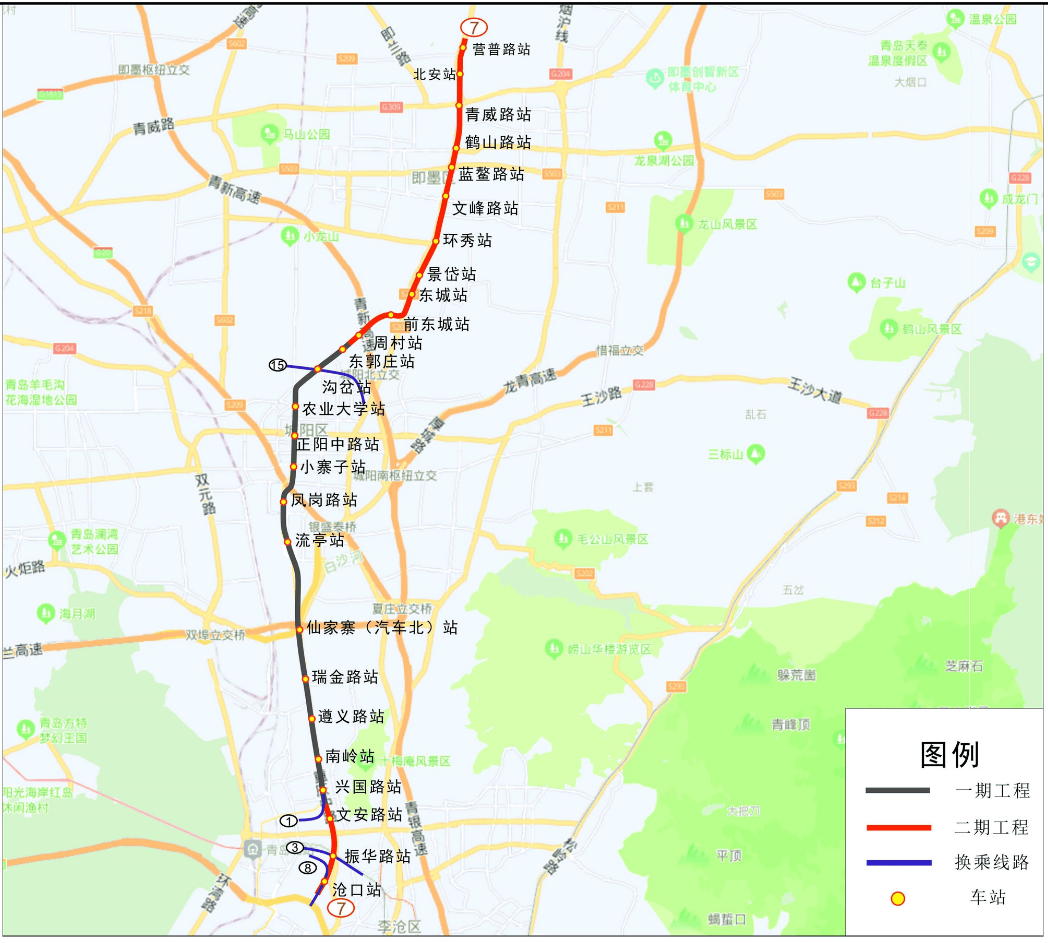 青岛地铁15号线 规划图片