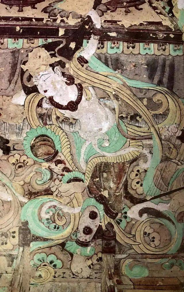 樊锦诗:敦煌壁画中的《无量寿经变》_莫高窟_局部_阿弥陀佛