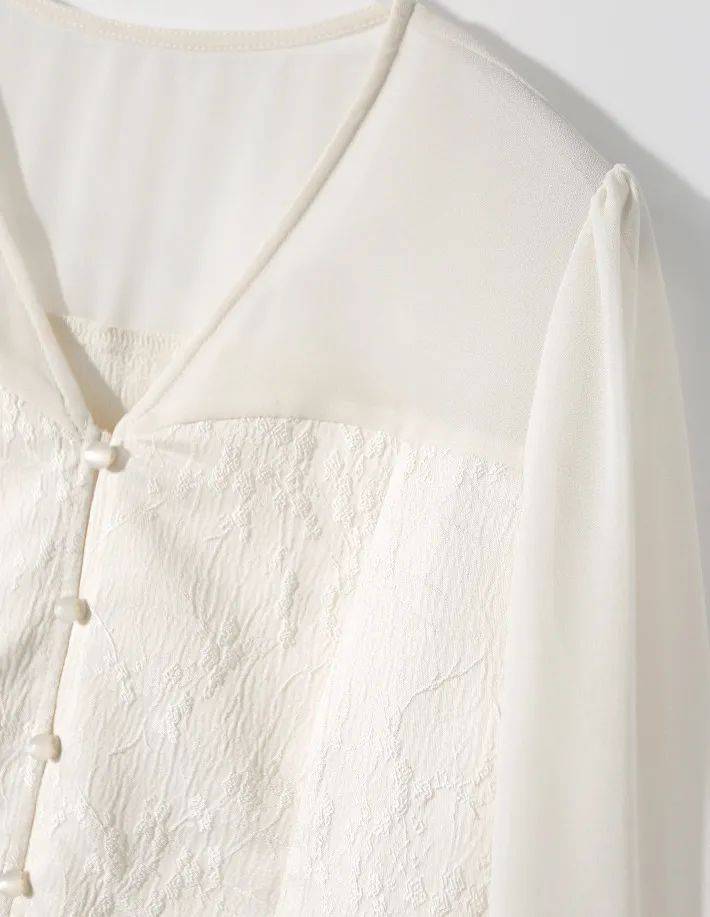 国风白月光67超好看新中式盘扣衬衣半身裙谁穿谁67回头率爆棚