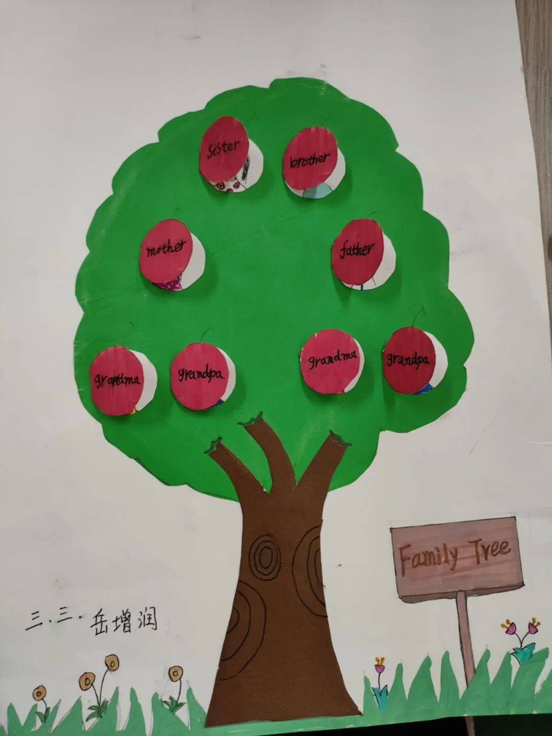 家庭树,简笔画英语图片