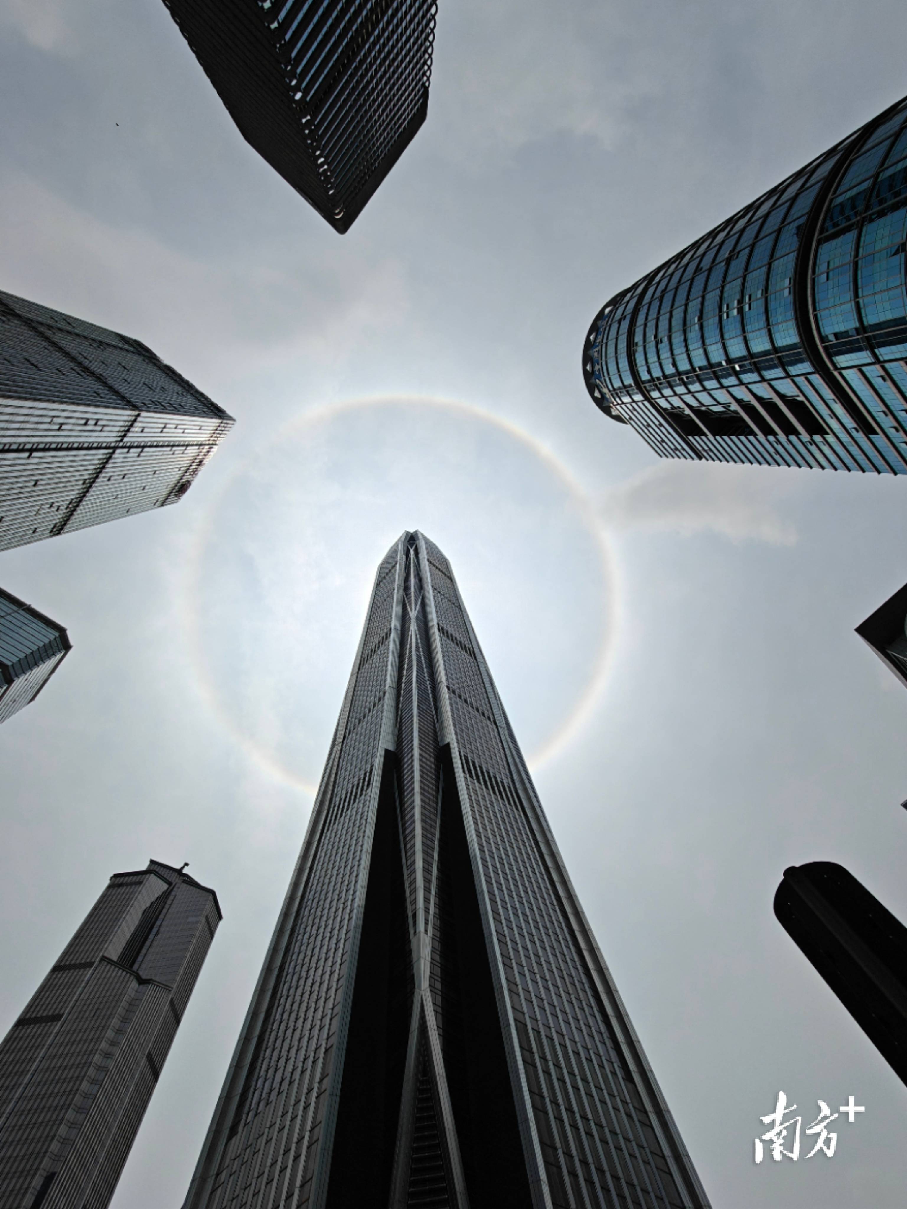 广东多地天空现日晕,你拍到了吗?|南方 拍客