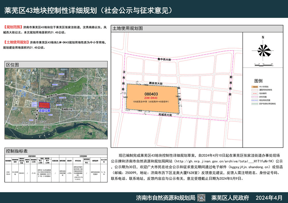 定了!莱芜新建一中小学!规划100个班!位置在这里!_用地_地块_济南