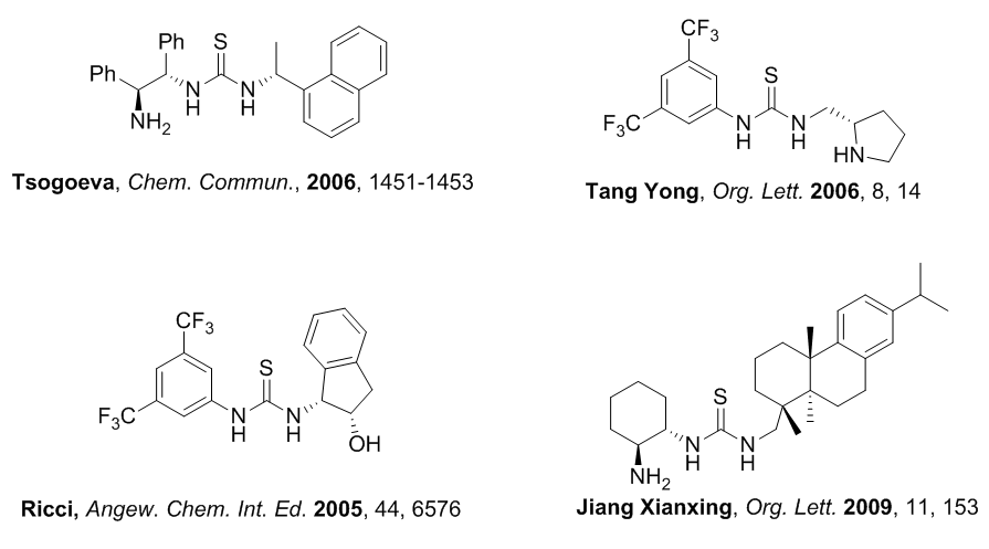2003 年,takemoto小组提出了双活化概念,并设计合成了芳基环己二胺
