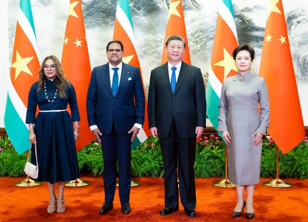 习近平同苏里南总统单多吉会谈_苏方_国家_合作