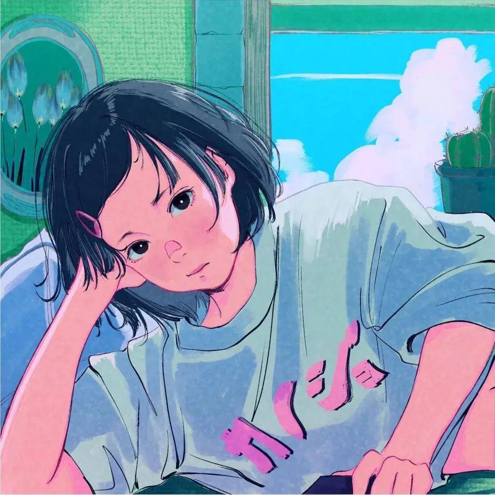 动漫头像星星睡了月亮睡了