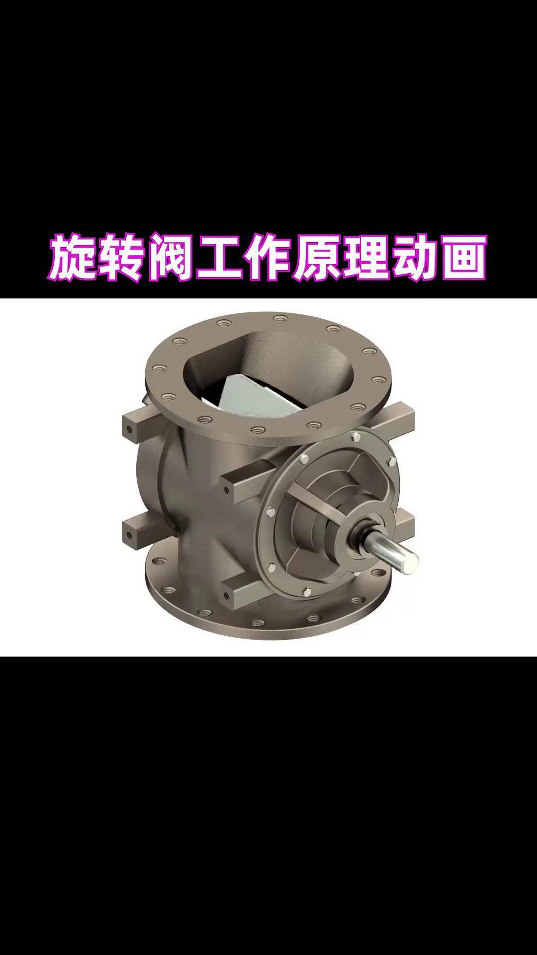旋转阀工作原理 三维动画演示旋转阀工作原理过程