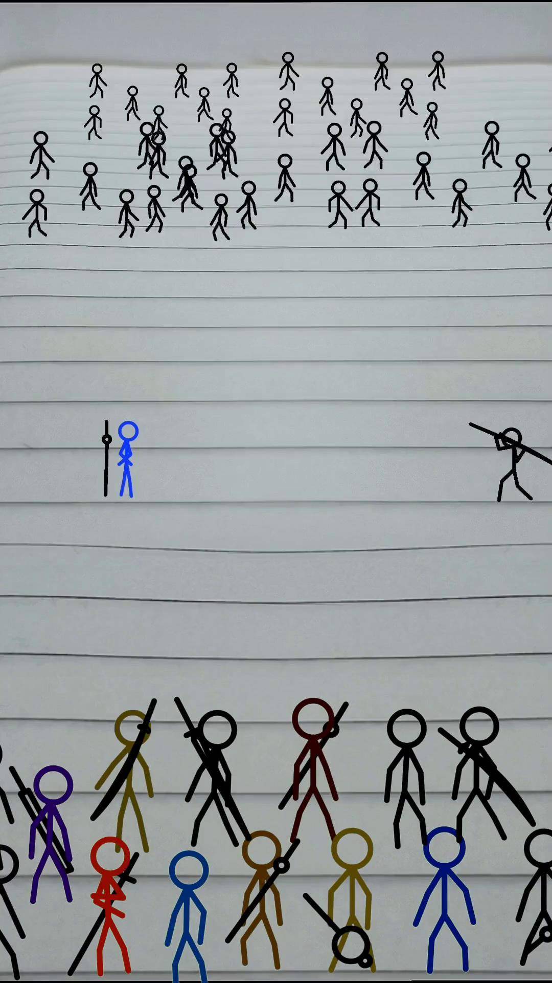 创意 火柴人 纸上武林,不讲武德