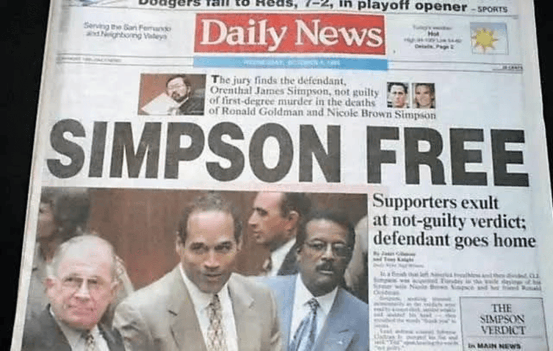 辛普森杀妻案当事人去世76岁的他临死前都没有忏悔过