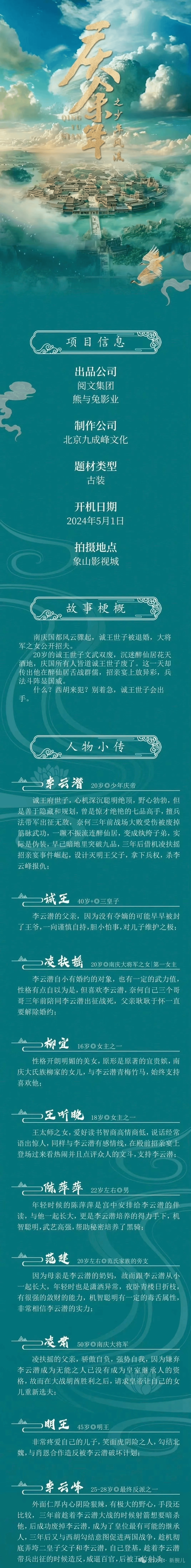 庆大将军之女凌扶摇……20岁的诚王世子文武双废后,每日沉迷于醉仙居