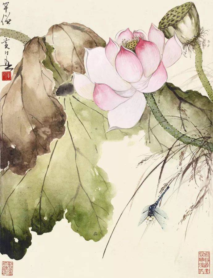 赵少昂的残荷之美,惊艳了你的视觉!