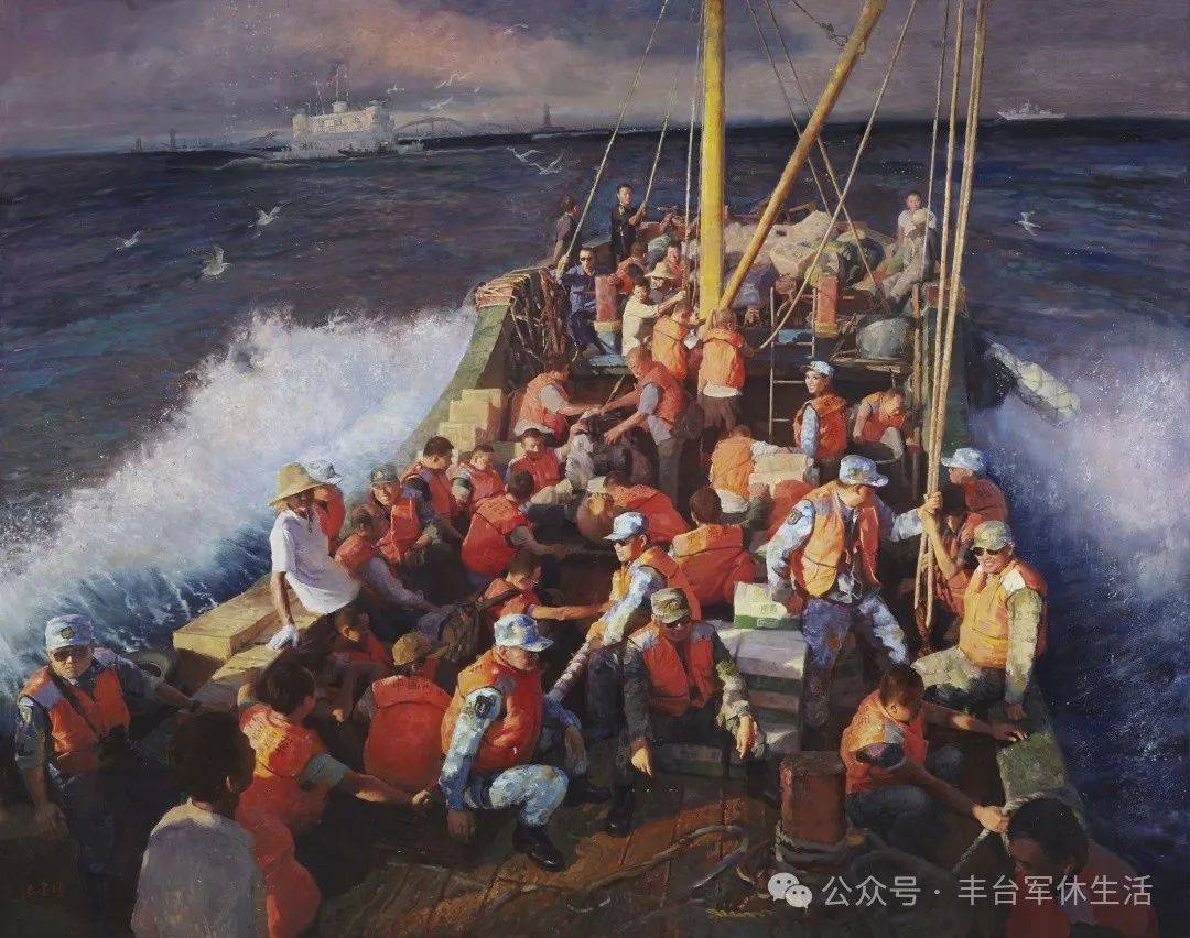 海军成立油画图片